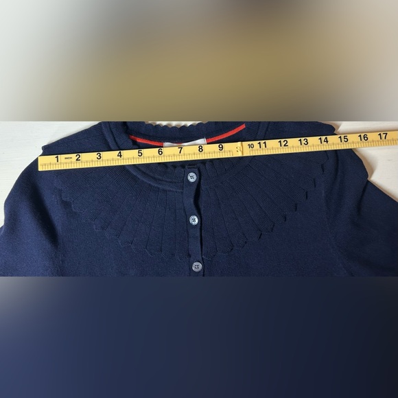 Boden of London Navy Abercorn Knit Dress Size 8P Cottagecore Old Money Timeless - Picture 9 of 13